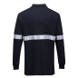Tricou Polo cu Maneci Lungi Antistatic si Ignifug cu Benze Reflectorizante