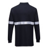 Tricou Polo cu Maneci Lungi Antistatic si Ignifug cu Benze Reflectorizante