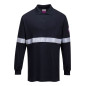 Tricou Polo cu Maneci Lungi Antistatic si Ignifug cu Benze Reflectorizante