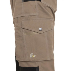 Pantalon profesional cu pieptar unisex CXS STRETCH 1030-027-270-00 – Canis, alternativa Cadibo – Portwest